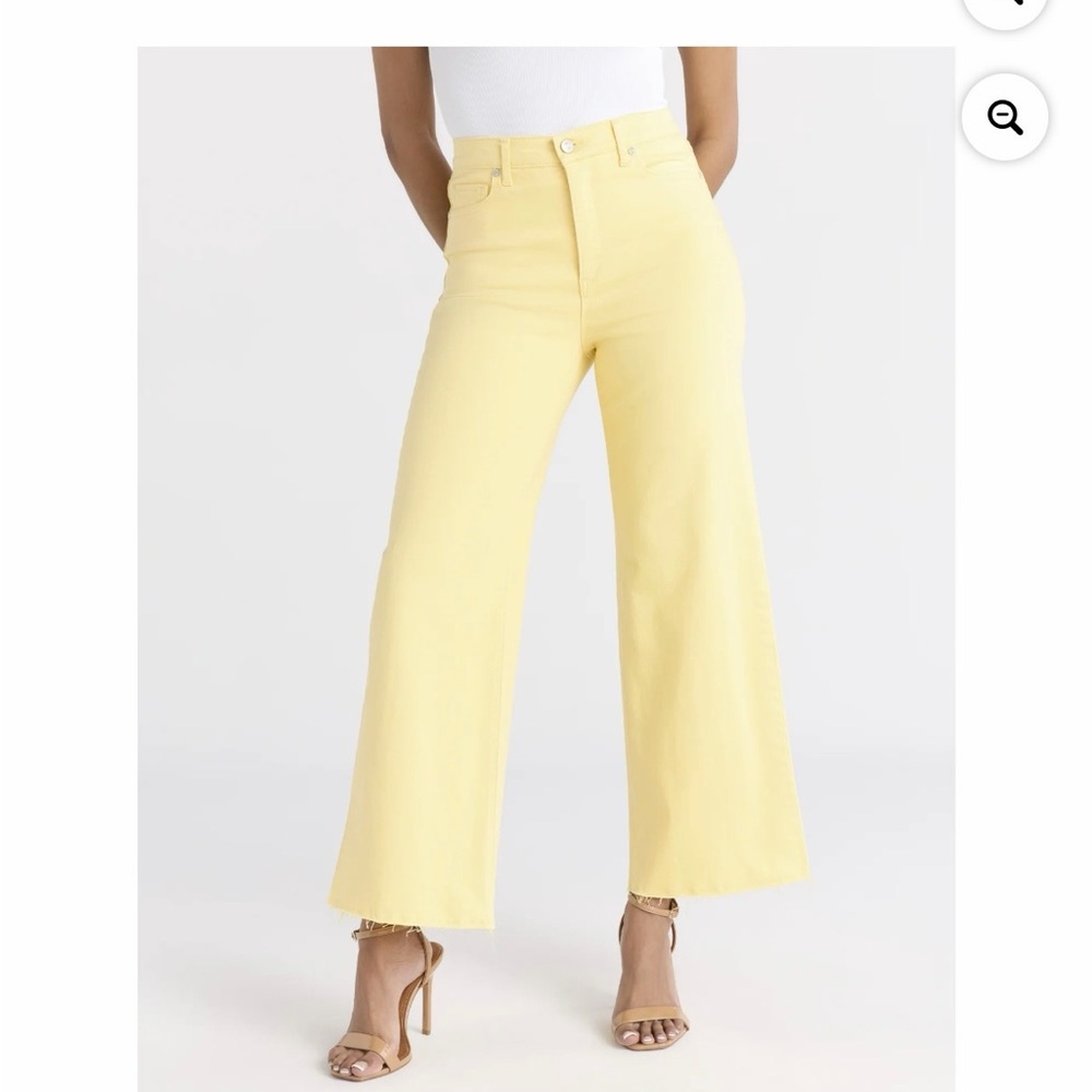 NWT Sz6 Sofia by Sofia Vergara Women's Margot Wide Crop Super High Rise Jeans - Picture 2 of 9